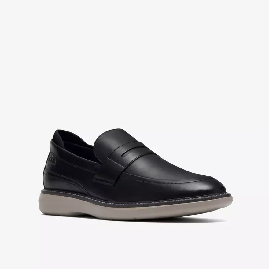 Mocasines Brantin para hombre de piel negra Mocasines Brantin para hombre de piel negra