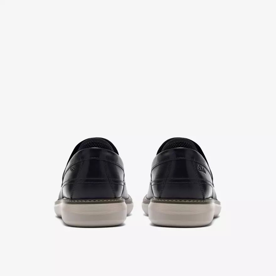 Mocasines Brantin para hombre de piel negra Mocasines Brantin para hombre de piel negra