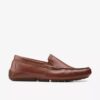 Mocasines de conducir Markman Plain para hombre, de piel marrón claro Mocasines de conducir Markman Plain para hombre, de piel marrón claro
