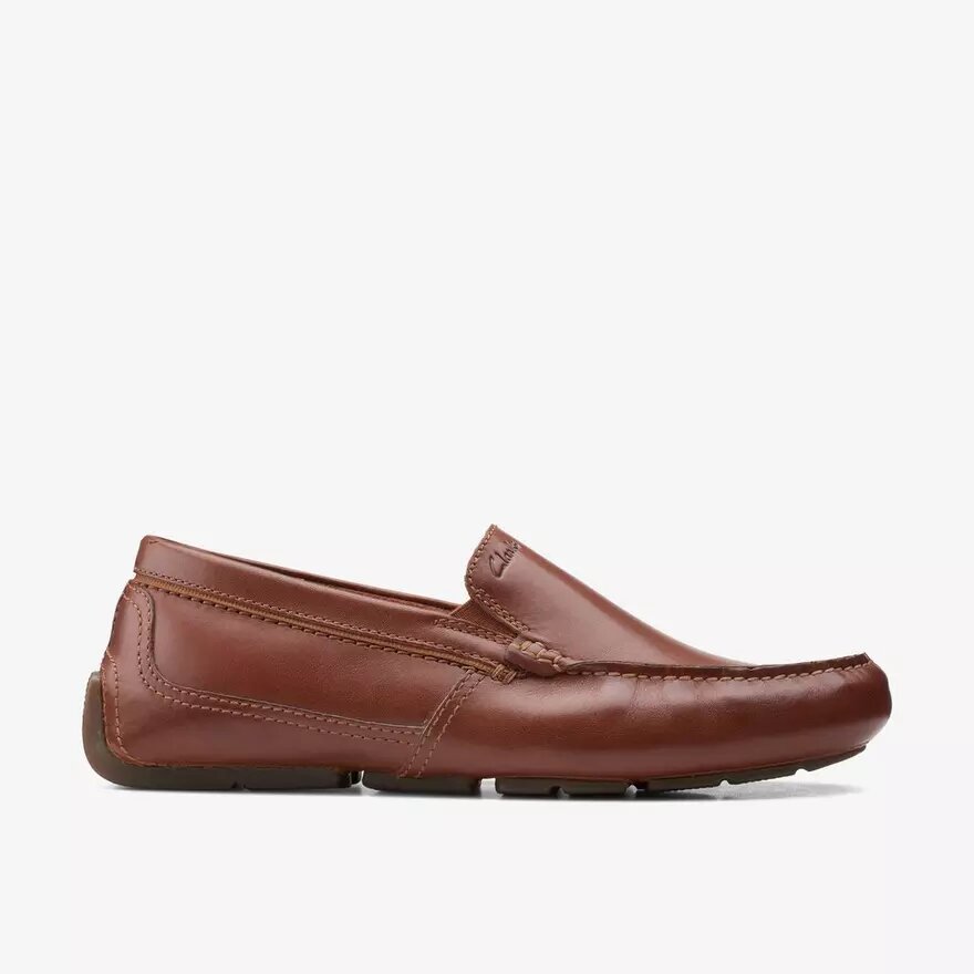 Mocasines de conducir Markman Plain para hombre, de piel marrón claro Mocasines de conducir Markman Plain para hombre, de piel marrón claro