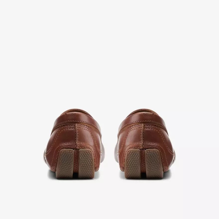 Mocasines de conducir Markman Plain para hombre, de piel marrón claro Mocasines de conducir Markman Plain para hombre, de piel marrón claro