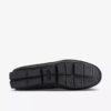 Mocasines de conductor Markman Plain de cuero negro para hombre