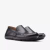 Mocasines de conductor Markman Plain de cuero negro para hombre