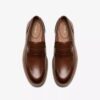 Mocasines de cuero de color tostado medio para hombre Aldwin Step Mocasines de cuero de color tostado medio para hombre Aldwin Step
