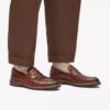 Mocasines de cuero de color tostado medio para hombre Aldwin Step Mocasines de cuero de color tostado medio para hombre Aldwin Step