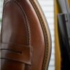 Mocasines de cuero de color tostado medio para hombre Aldwin Step Mocasines de cuero de color tostado medio para hombre Aldwin Step