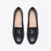 Mocasines de cuero negro Juliet Echo para mujer