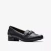 Mocasines de cuero negro Juliet Echo para mujer