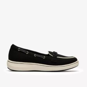 Mocasines de lona negros «Breezesky Bay» para mujer