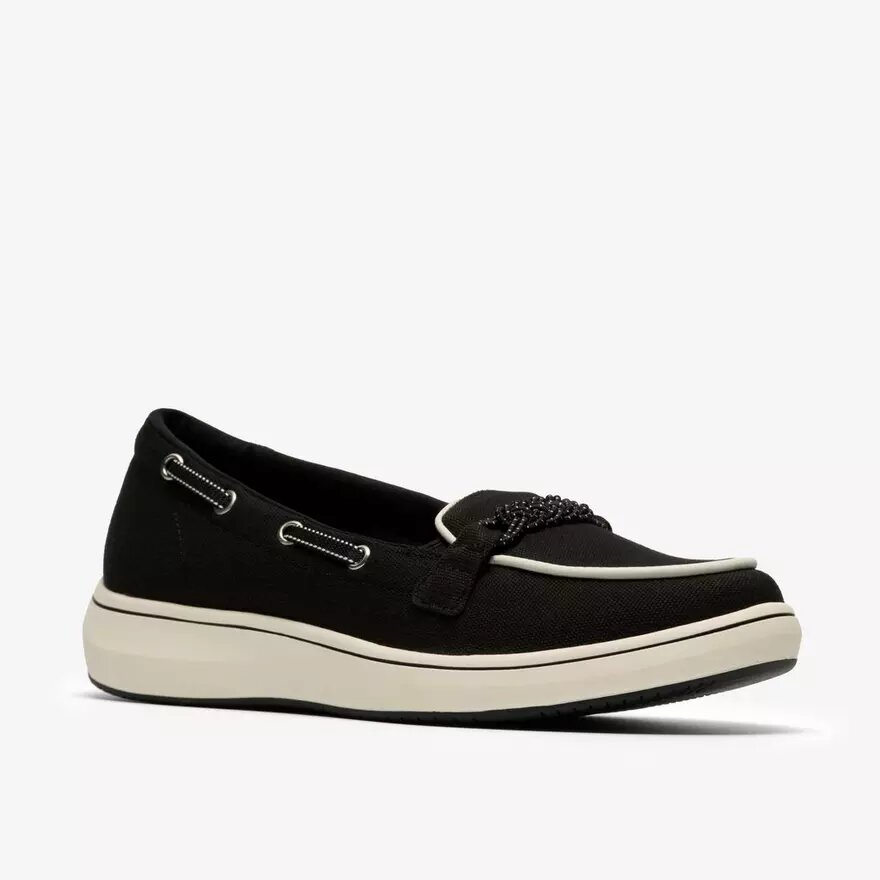 Mocasines de lona negros «Breezesky Bay» para mujer Mocasines de lona negros «Breezesky Bay» para mujer