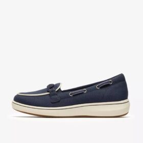Mocasines de lona para mujer Breezesky Bay en azul marino