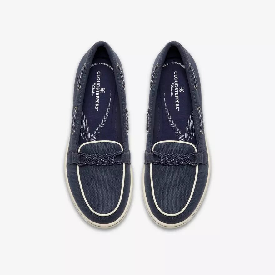 Mocasines de lona para mujer Breezesky Bay en azul marino Mocasines de lona para mujer Breezesky Bay en azul marino