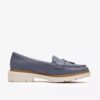 Mocasines de piel azul denim Westlynn Bella para mujer Mocasines de piel azul denim Westlynn Bella para mujer