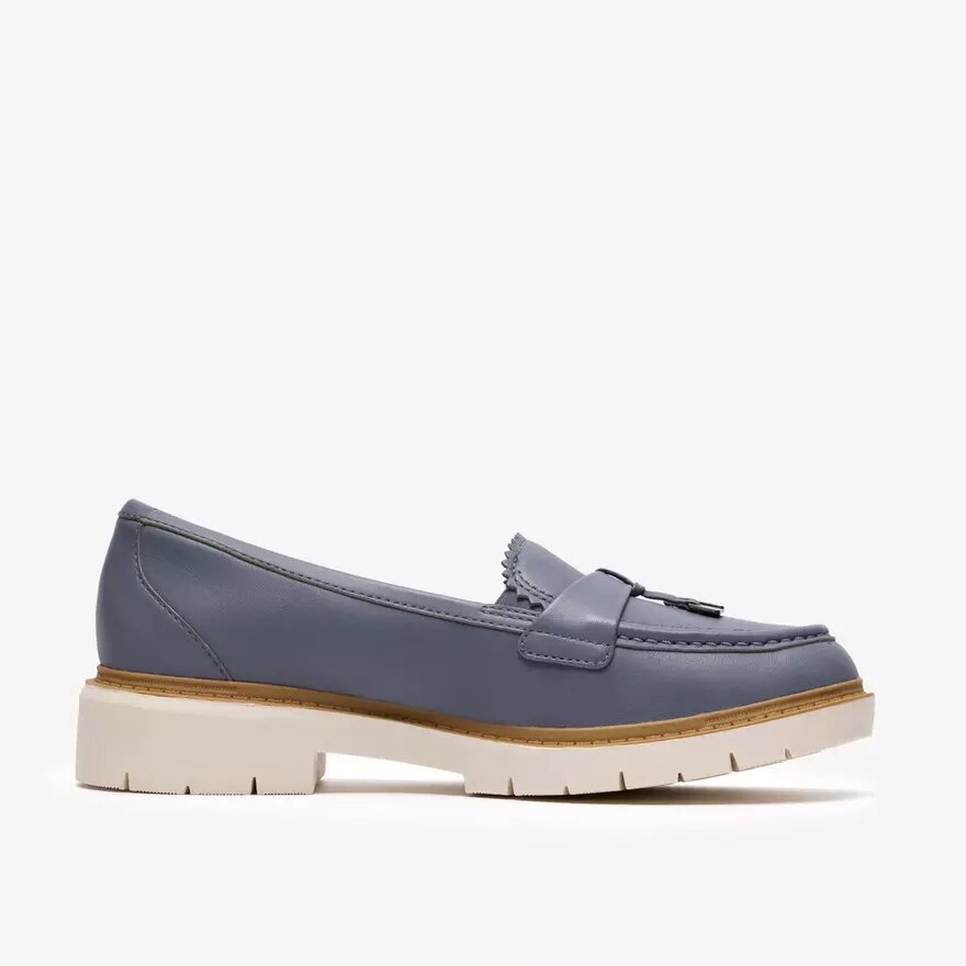 Mocasines de piel azul denim Westlynn Bella para mujer Mocasines de piel azul denim Westlynn Bella para mujer