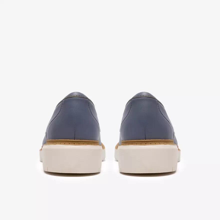 Mocasines de piel azul denim Westlynn Bella para mujer Mocasines de piel azul denim Westlynn Bella para mujer