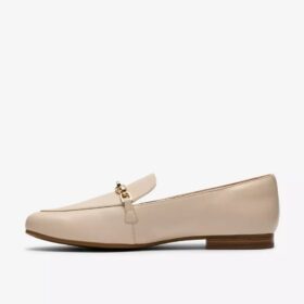 Mocasines de piel blanca Tamna Iris para mujer
