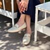 Mocasines de piel blanca Tamna Iris para mujer