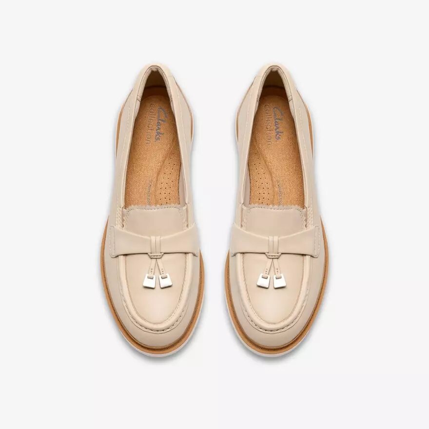 Mocasines de piel color crema Westlynn Bella para mujer Mocasines de piel color crema Westlynn Bella para mujer