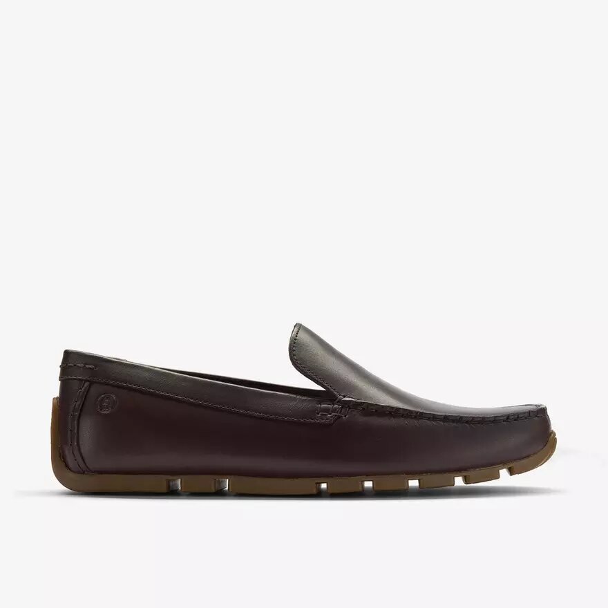 Mocasines de piel marrón oscuro Corsley Plain para hombre Mocasines de piel marrón oscuro Corsley Plain para hombre