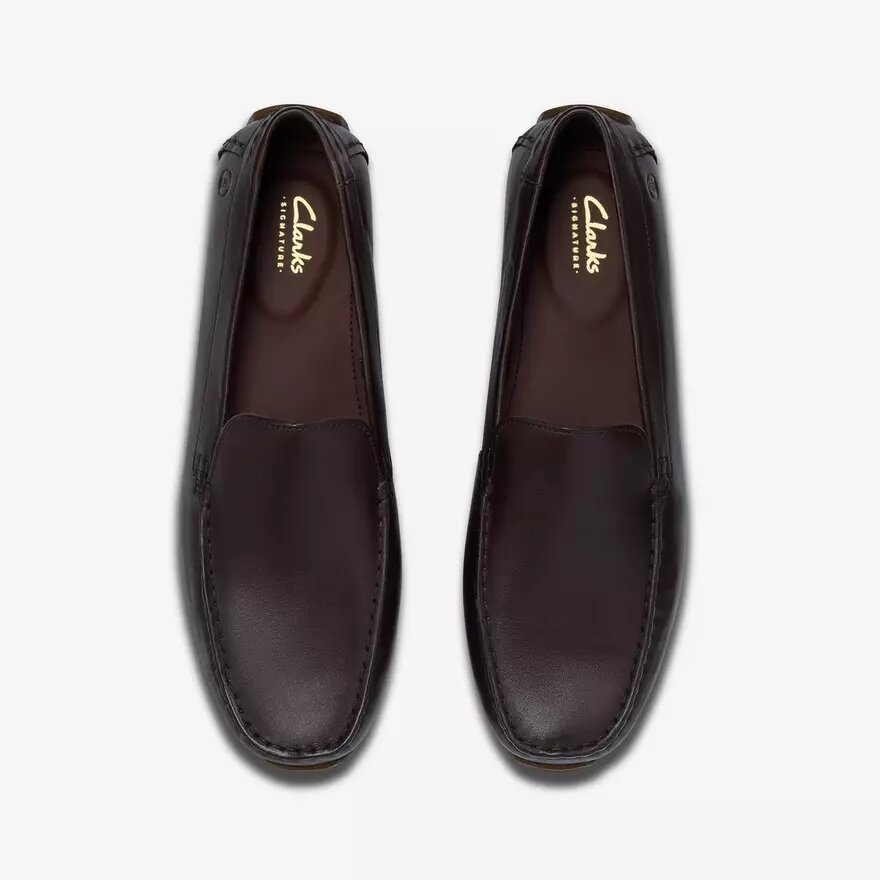 Mocasines de piel marrón oscuro Corsley Plain para hombre Mocasines de piel marrón oscuro Corsley Plain para hombre