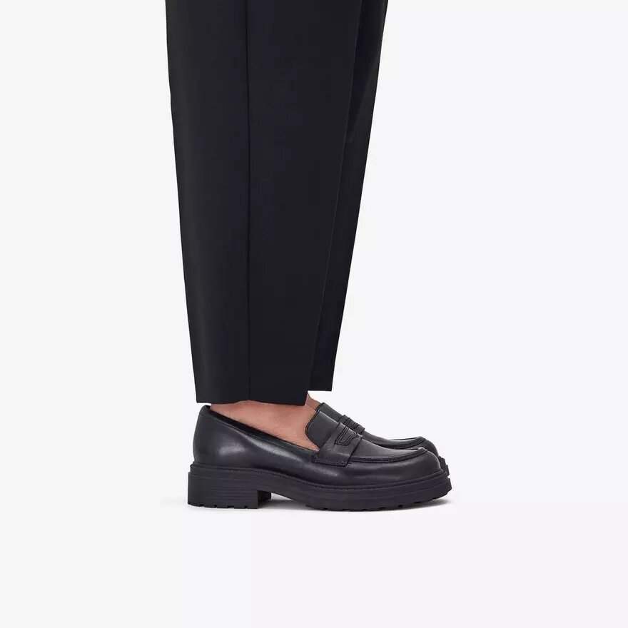 Mocasines de piel negra Orinoco3 Edge para mujer, EE. UU. Mocasines de piel negra Orinoco3 Edge para mujer, EE. UU.