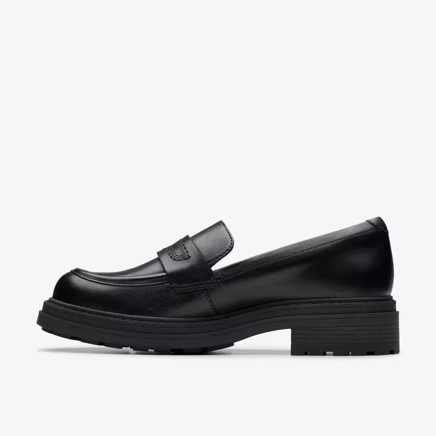 Mocasines de piel negra Orinoco3 Edge para mujer, EE. UU. Mocasines de piel negra Orinoco3 Edge para mujer, EE. UU.