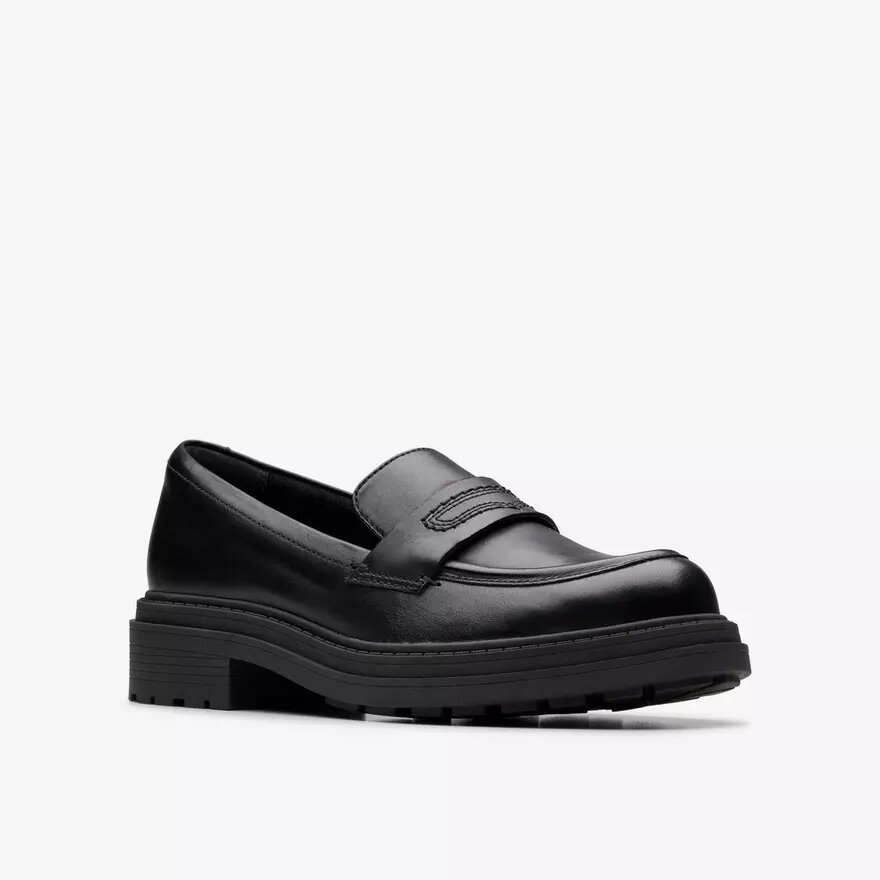 Mocasines de piel negra Orinoco3 Edge para mujer, EE. UU. Mocasines de piel negra Orinoco3 Edge para mujer, EE. UU.
