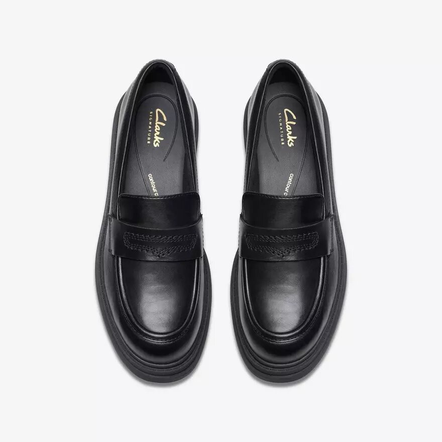 Mocasines de piel negra Orinoco3 Edge para mujer, EE. UU. Mocasines de piel negra Orinoco3 Edge para mujer, EE. UU.