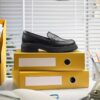 Mocasines de piel negra Orinoco3 Edge para mujer, EE. UU. Mocasines de piel negra Orinoco3 Edge para mujer, EE. UU.