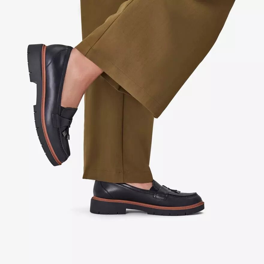 Mocasines de piel negra Westlynn Bella para mujer Mocasines de piel negra Westlynn Bella para mujer