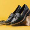 Mocasines de piel negra Westlynn Bella para mujer Mocasines de piel negra Westlynn Bella para mujer