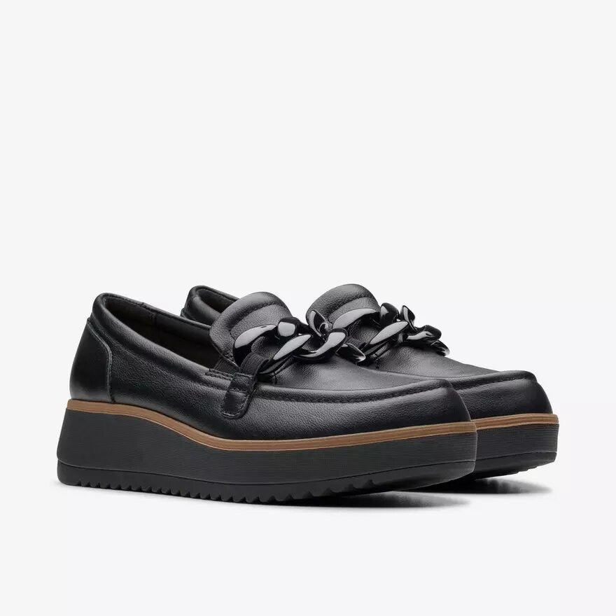 Mocasines de piel negra Zylah May para mujer (EE. UU.) Mocasines de piel negra Zylah May para mujer (EE. UU.)