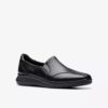 Mocasines de piel negros Lynell Edge para mujer Mocasines de piel negros Lynell Edge para mujer