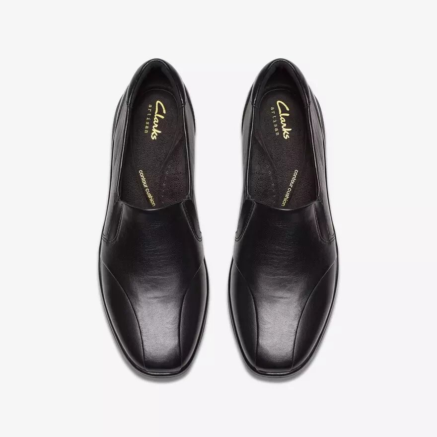 Mocasines de piel negros Lynell Edge para mujer Mocasines de piel negros Lynell Edge para mujer