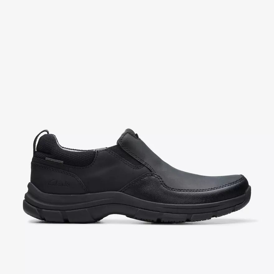 Mocasines de piel negros Walpath Step para hombre Mocasines de piel negros Walpath Step para hombre