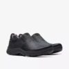 Mocasines de piel negros Walpath Step para hombre Mocasines de piel negros Walpath Step para hombre