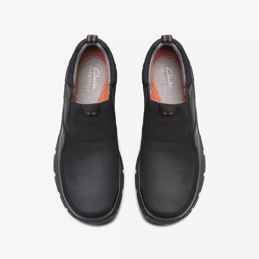 Mocasines de piel negros Walpath Step para hombre Mocasines de piel negros Walpath Step para hombre