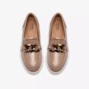 Mocasines de piel Zylah May para mujer, color topo, EE. UU.