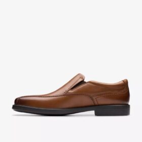 Mocasines Dresslite Step de cuero marrón oscuro para hombre
