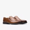 Mocasines Dresslite Step de cuero marrón oscuro para hombre