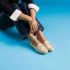 Mocasines Elliotte Sail de cuero color crema para mujer