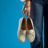 Mocasines Elliotte Sail de cuero color crema para mujer