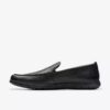 Mocasines Flexway Step de cuero negro para hombre Mocasines Flexway Step de cuero negro para hombre