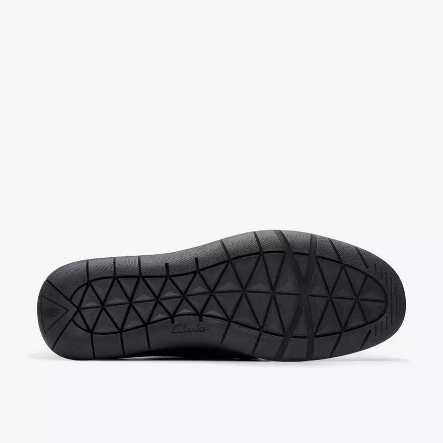 Mocasines Flexway Step de cuero negro para hombre Mocasines Flexway Step de cuero negro para hombre