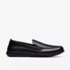 Mocasines Flexway Step negros lisos para hombre Mocasines Flexway Step negros lisos para hombre