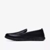 Mocasines Flexway Step negros lisos para hombre Mocasines Flexway Step negros lisos para hombre