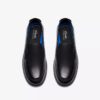 Mocasines Flexway Step negros lisos para hombre Mocasines Flexway Step negros lisos para hombre