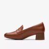 Mocasines Iridessa Sky de cuero marrón oscuro para mujer