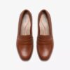 Mocasines Iridessa Sky de cuero marrón oscuro para mujer
