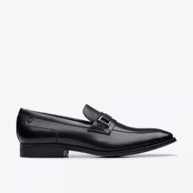 Mocasines Paulton Lo de cuero negro para hombre